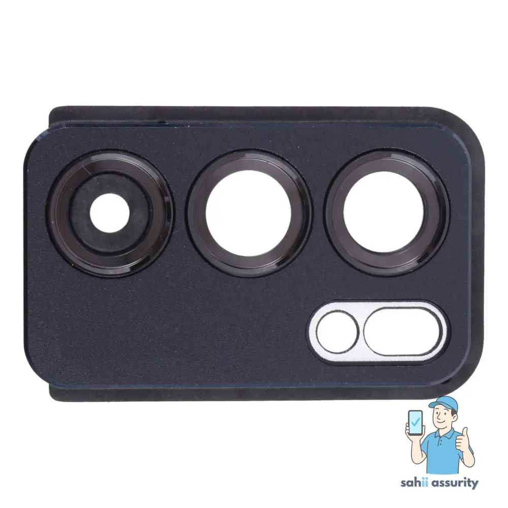 Camera Lens Glass with Frame for Oppo Reno6 